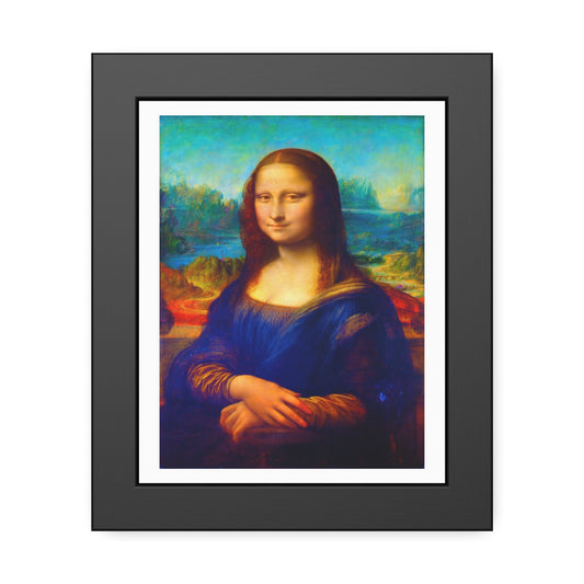 Framed Mona Lisa Poster — Classic Renaissance Art Print in Black Frame