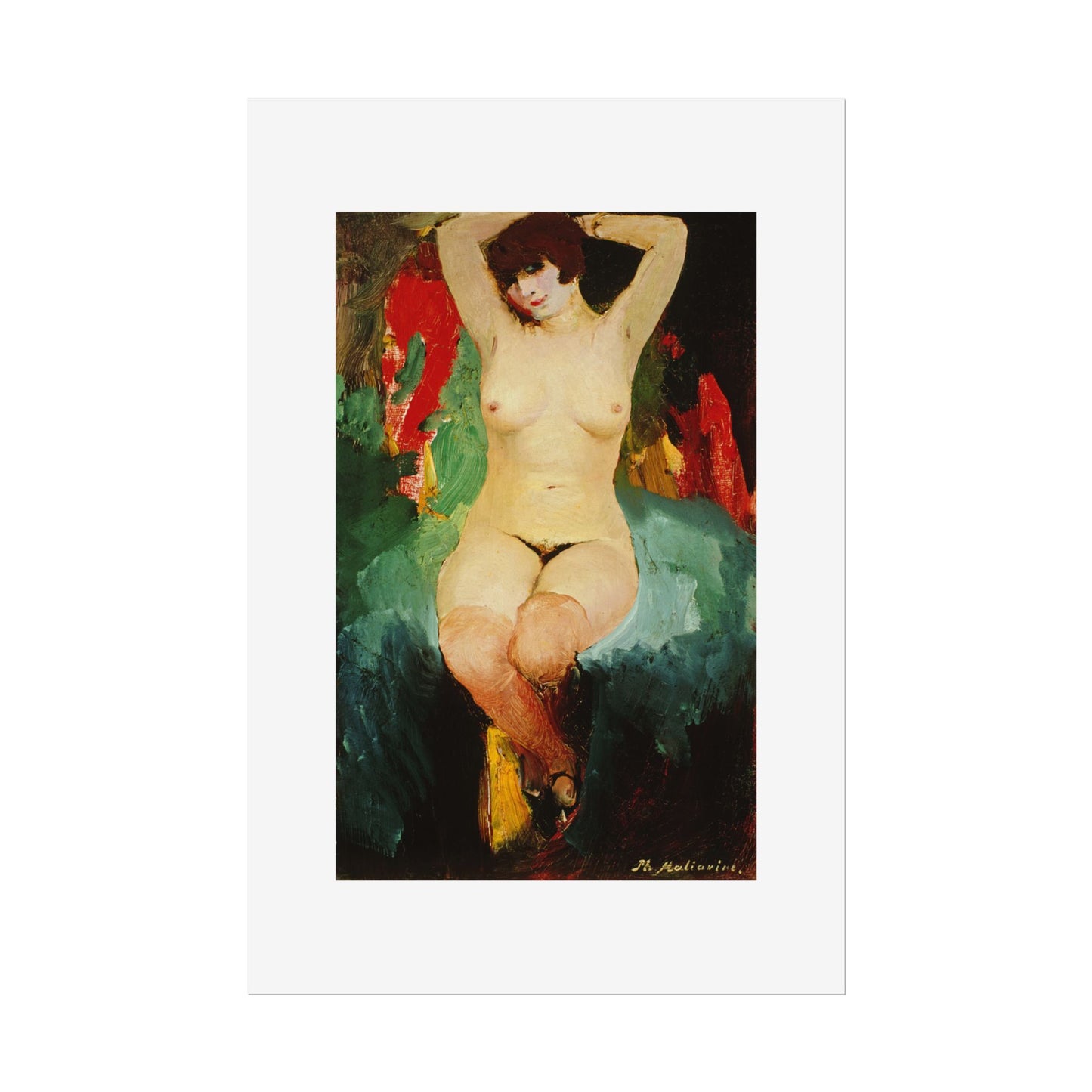 Nude female by Filipp Malyavin Wall Art Poster