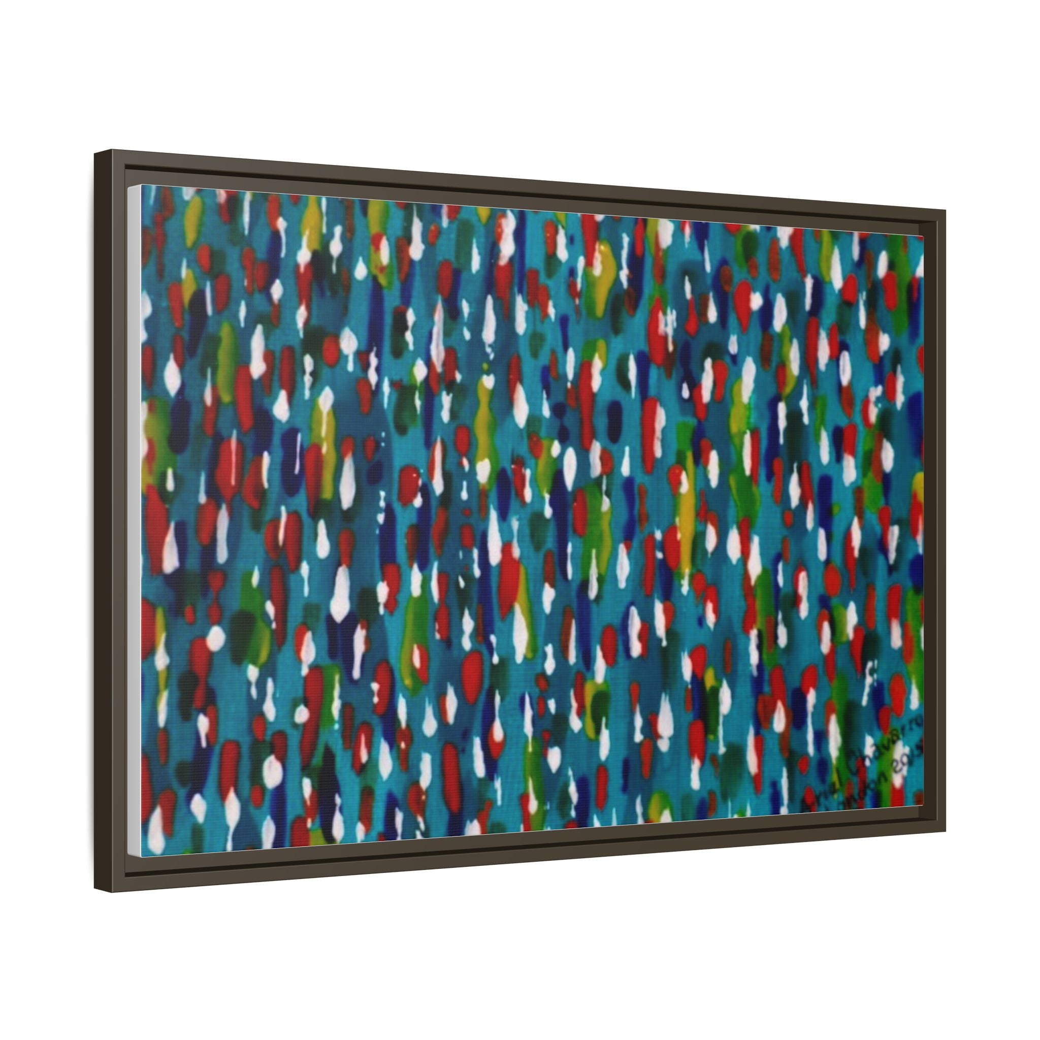 Colours Of The Soul Reflecting On Water by Ariel Chavarro Avila Matte Canvas Framed Art