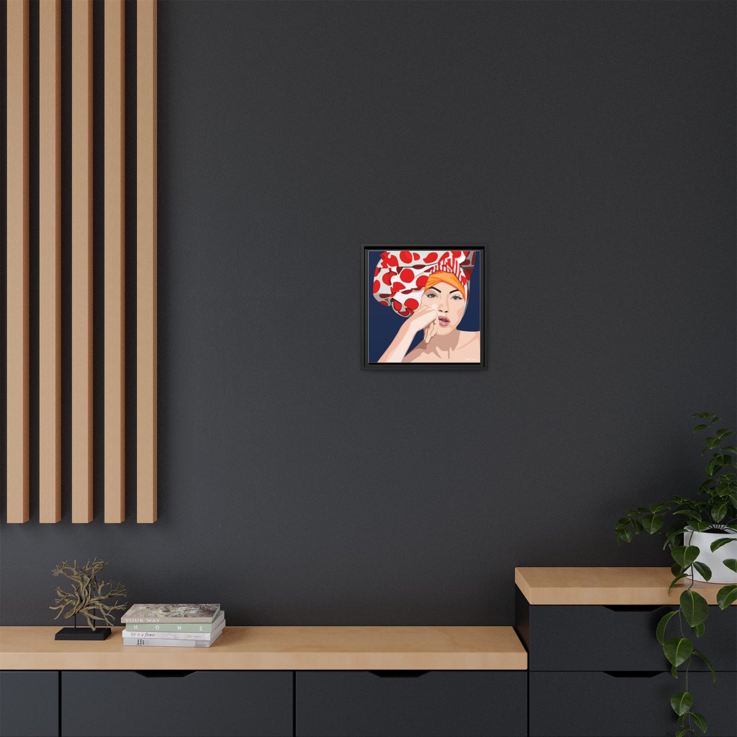 Vivid 20 by Orit Fuchs Pop Art Matte Canvas Framed Wall Art Print