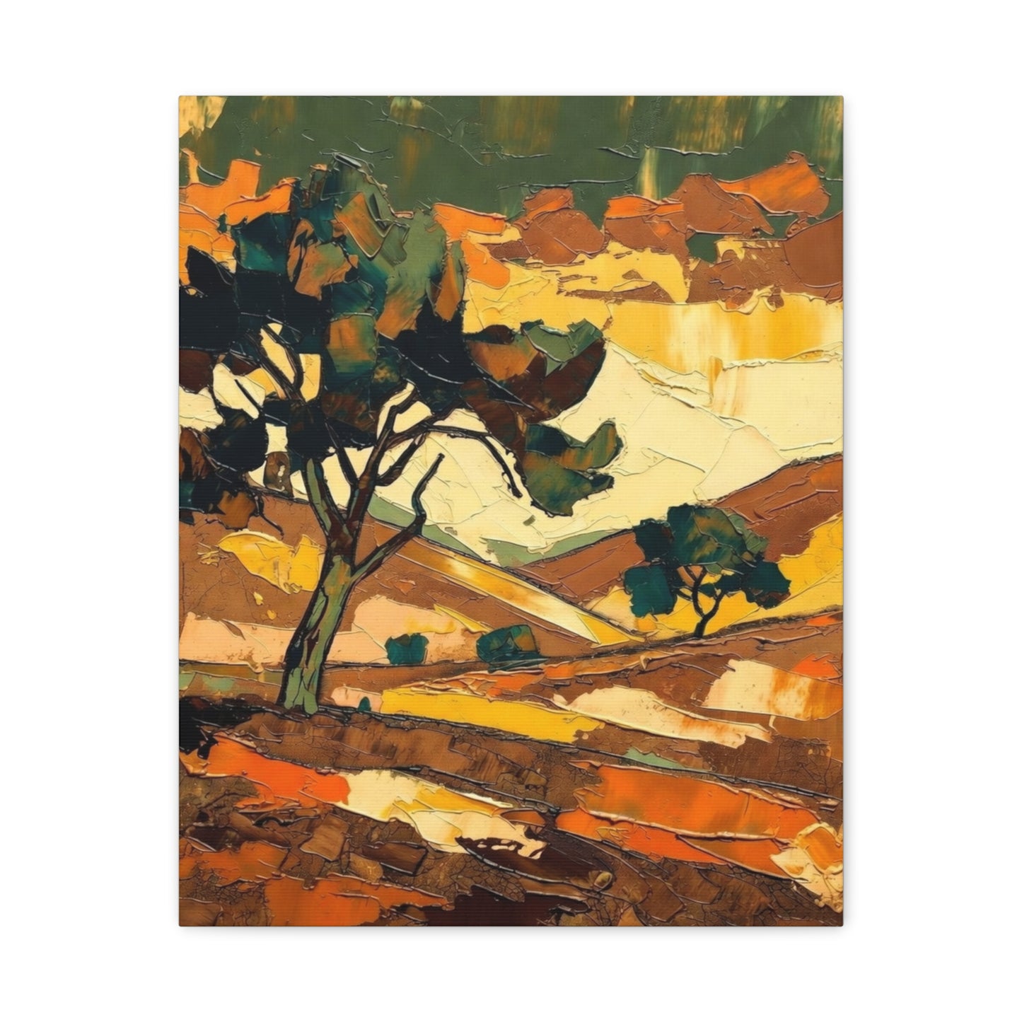 Abstract Autumn Landscape Canvas