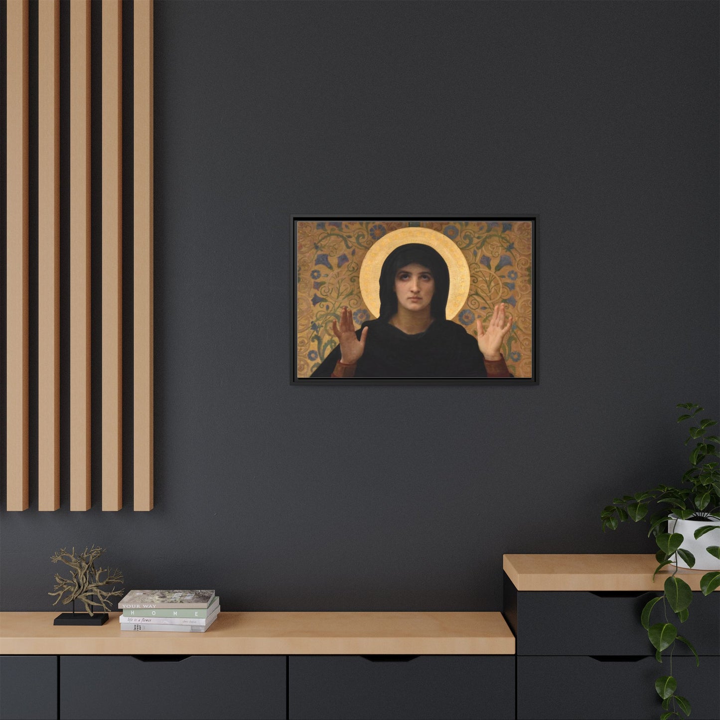 La Vierge consolatrice by William Adolphe Bouguereau Framed Matte Canvas Wall Art