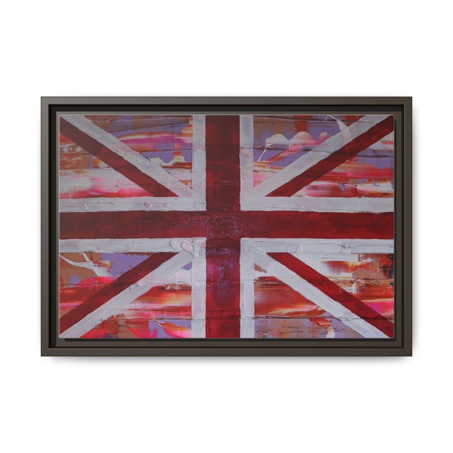 Union Jack is back! by Norman Barrett Framed Matte Canvas Print Wall Art