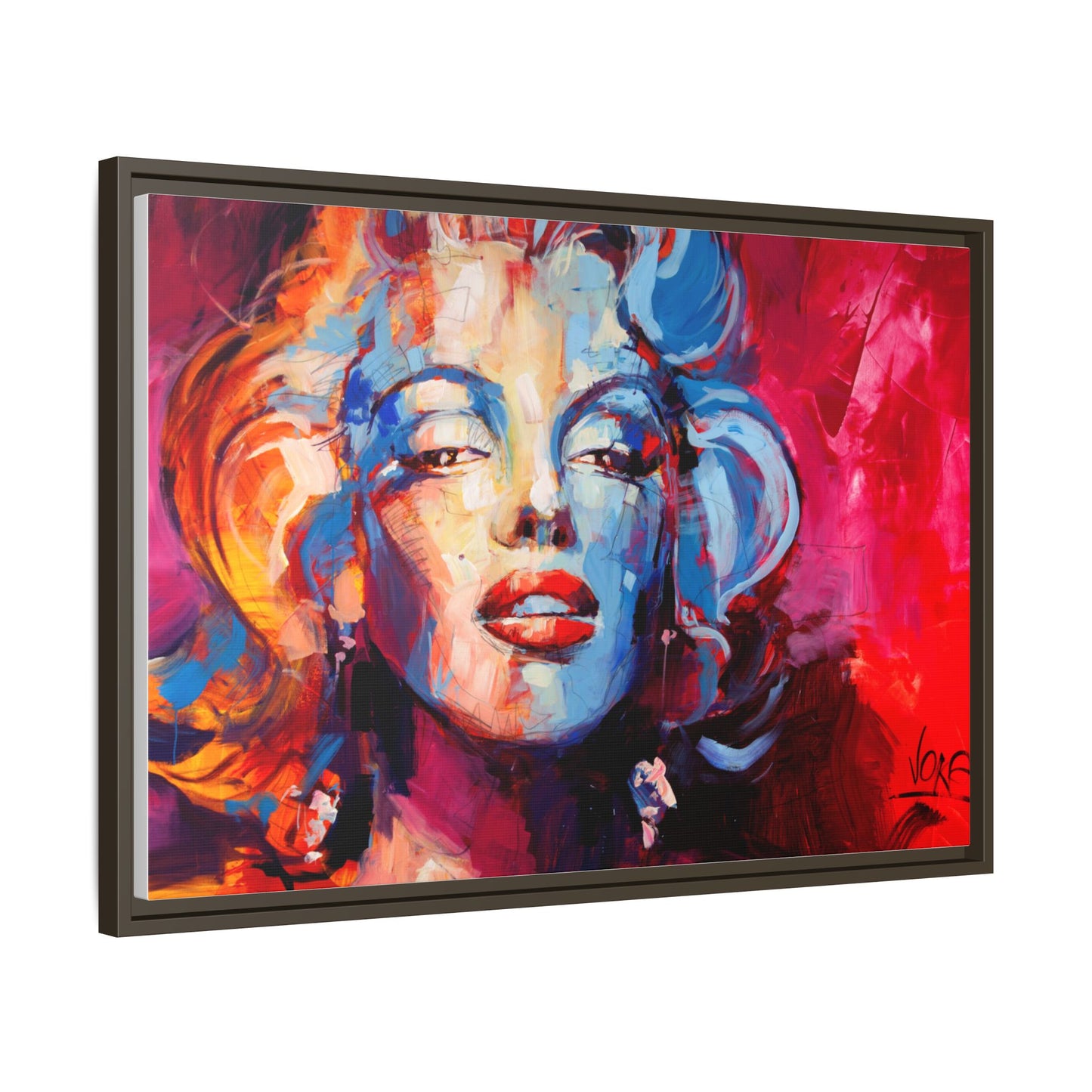 Marilyn Monroe attributed to Voke Matte Canvas Framed Wall Art