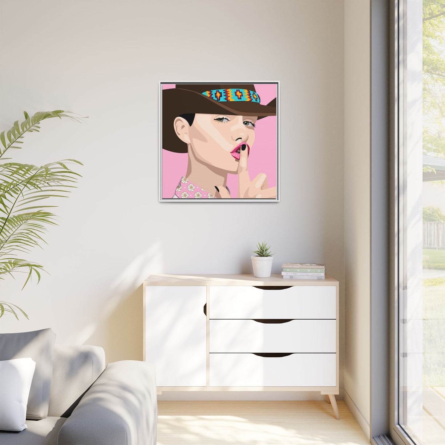 Vivid 63 by Orit Fuchs Matte Framed Canvas Wall Art