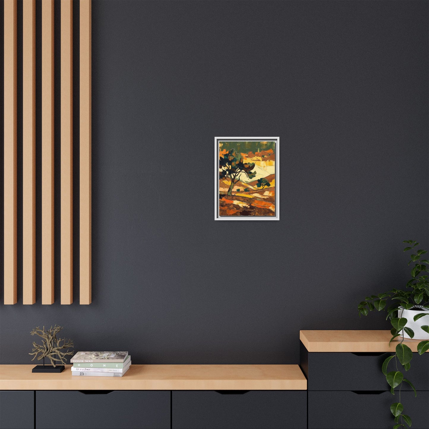 Framed Matte Canvas Landscape Art Print