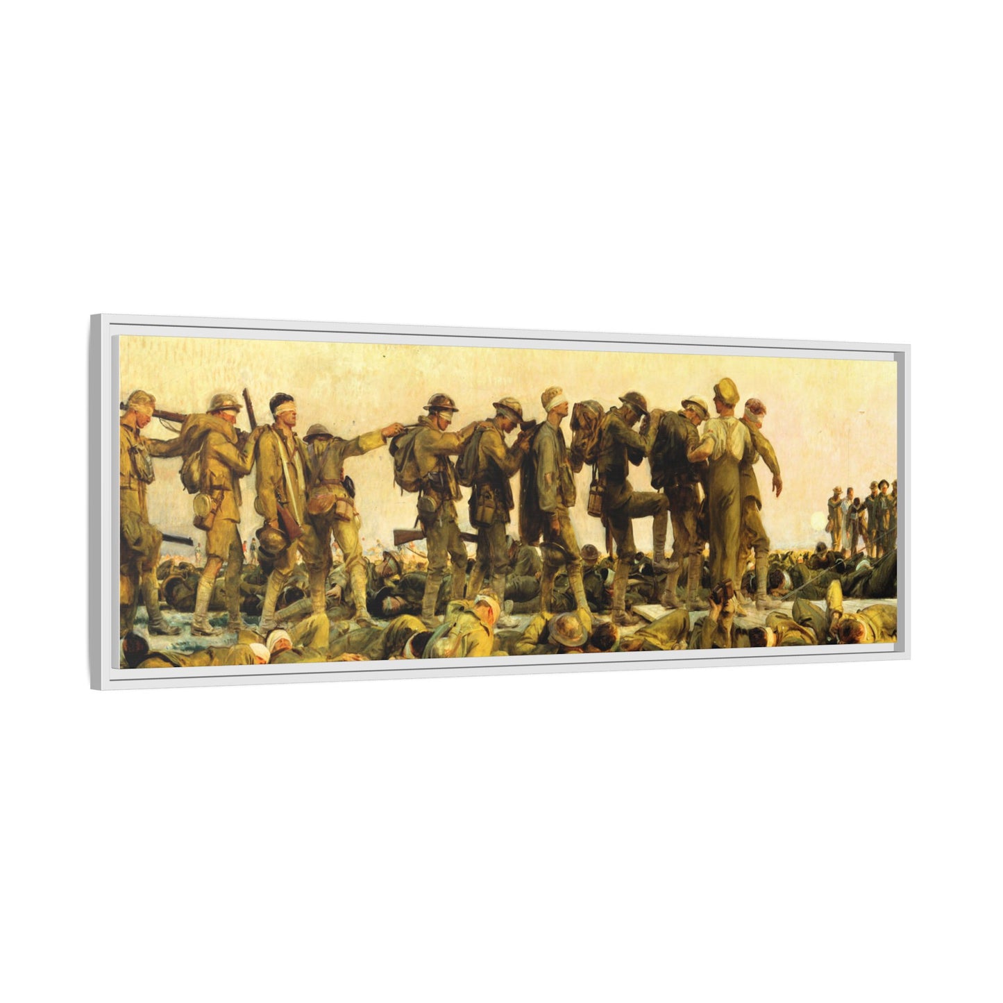 Gassed by John Singer Sargent (RA) Framed Matte Canvas Print