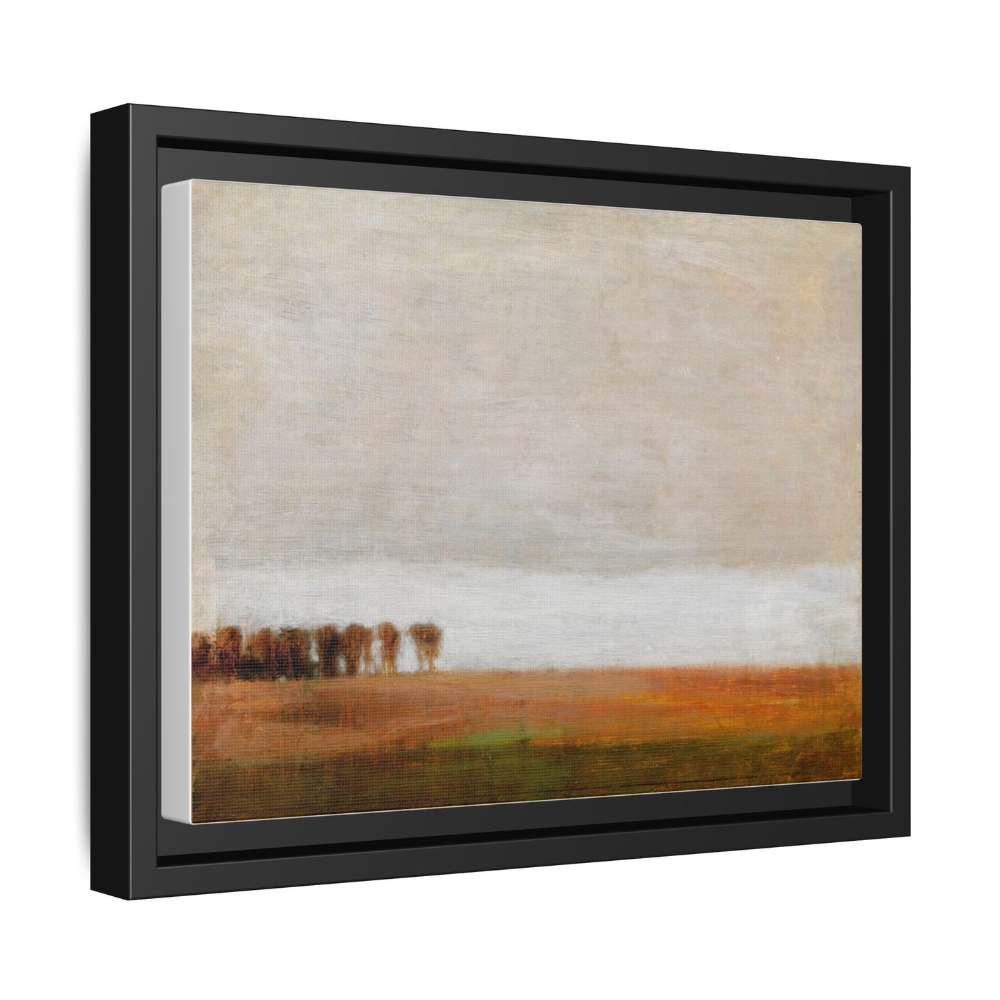 View of Jaegersborg Allé, North of Copenhagen by Vilhelm Hammershøi Framed Matte Canvas Wall Art Print