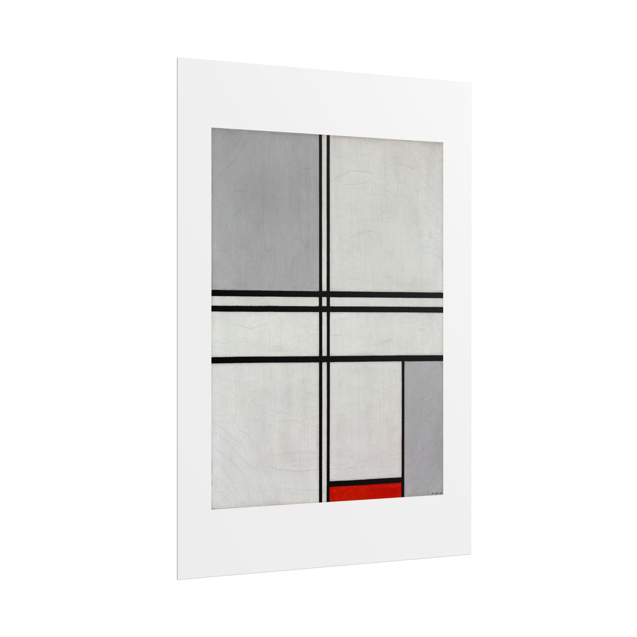 Composition (No. 1) by Piet Mondrian Abstract  Wall Art Print