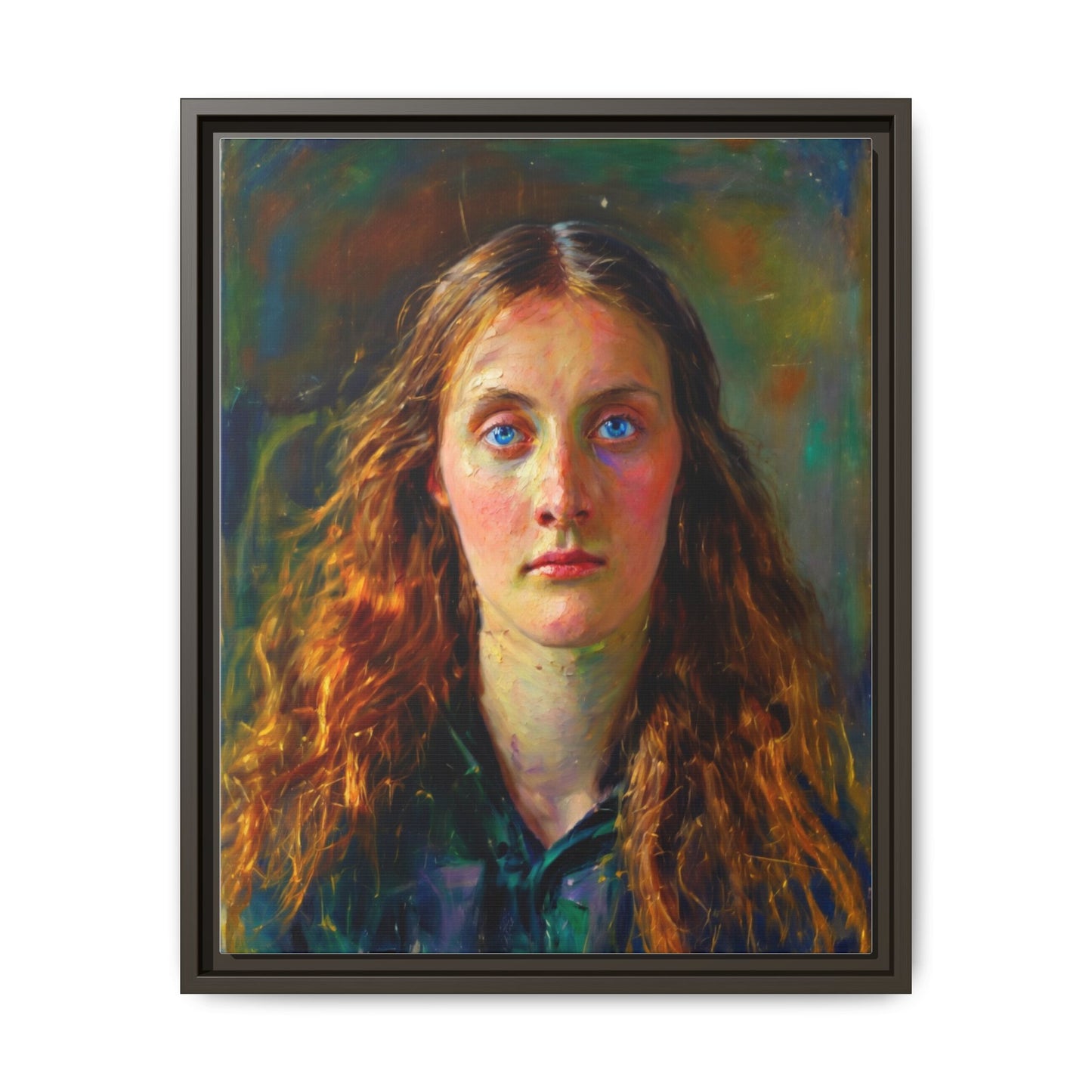 Framed Matte Canvas Print — Vintage Portrait Art