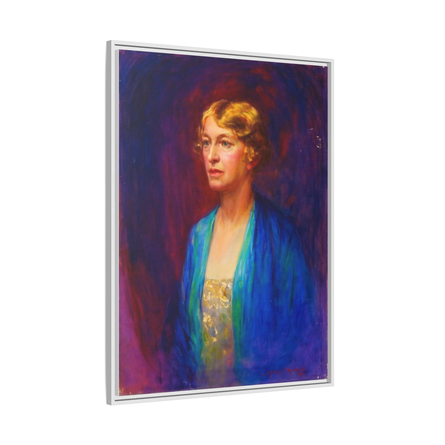 Matte Canvas Portrait , Framed (Multi-color)