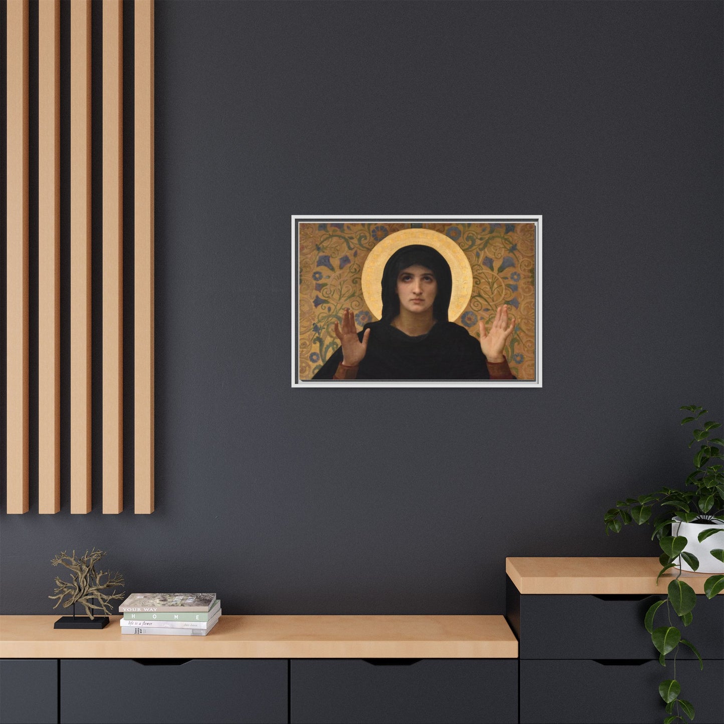 La Vierge consolatrice by William Adolphe Bouguereau Framed Matte Canvas Wall Art