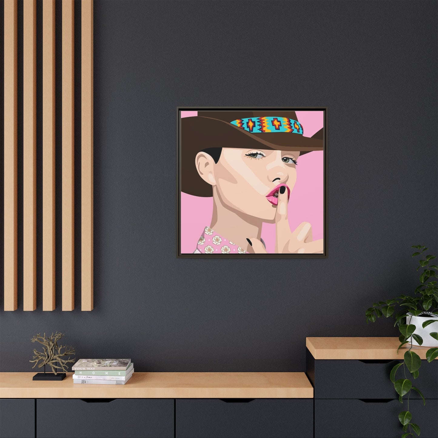 Vivid 63 by Orit Fuchs Matte Framed Canvas Wall Art