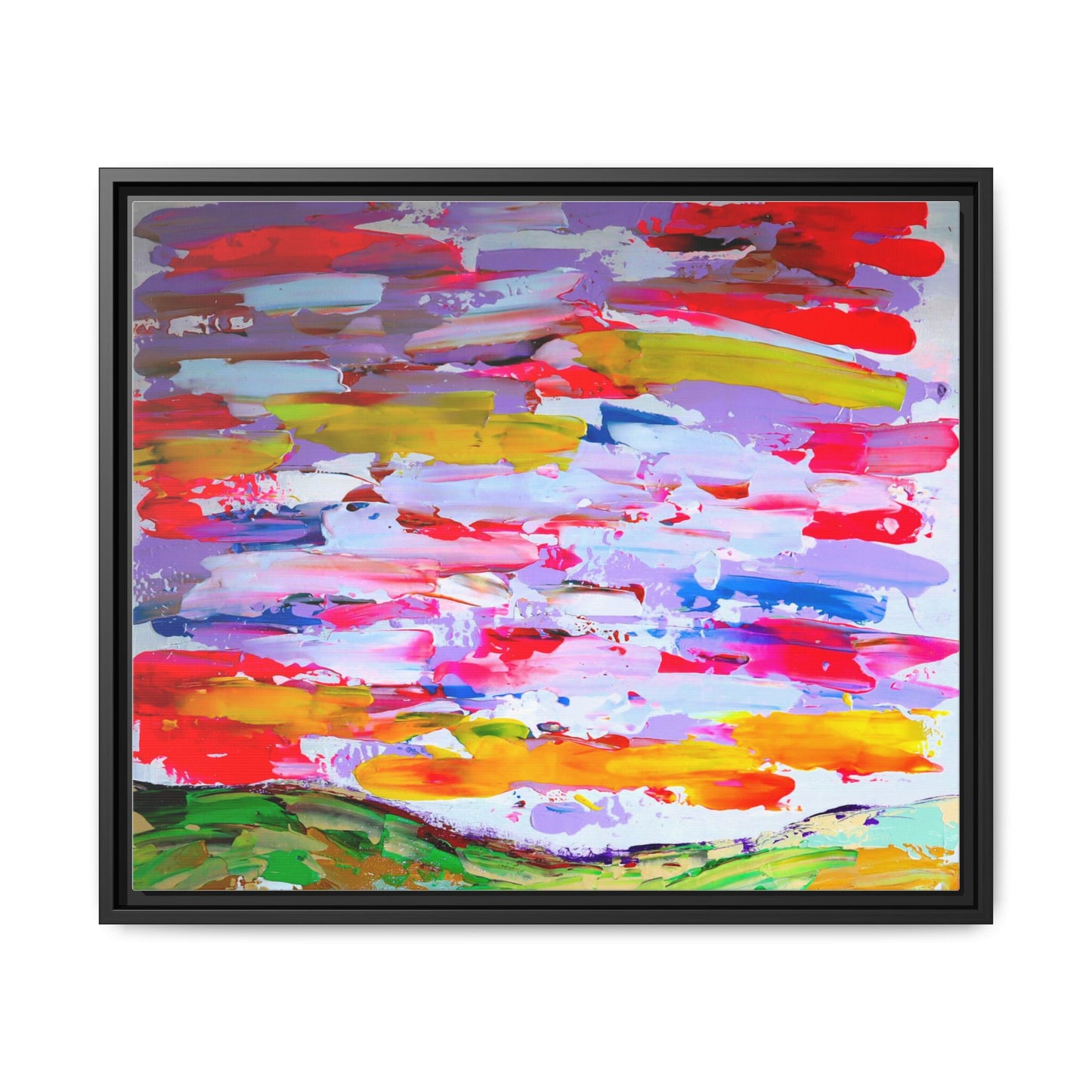 Sunny day in may by Norman Barrett Framed Matte Canvas Wall Art