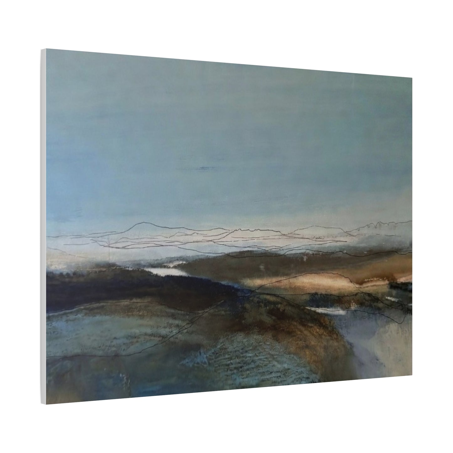 Blue landscape Matte Canvas, Stretched, 1.25"