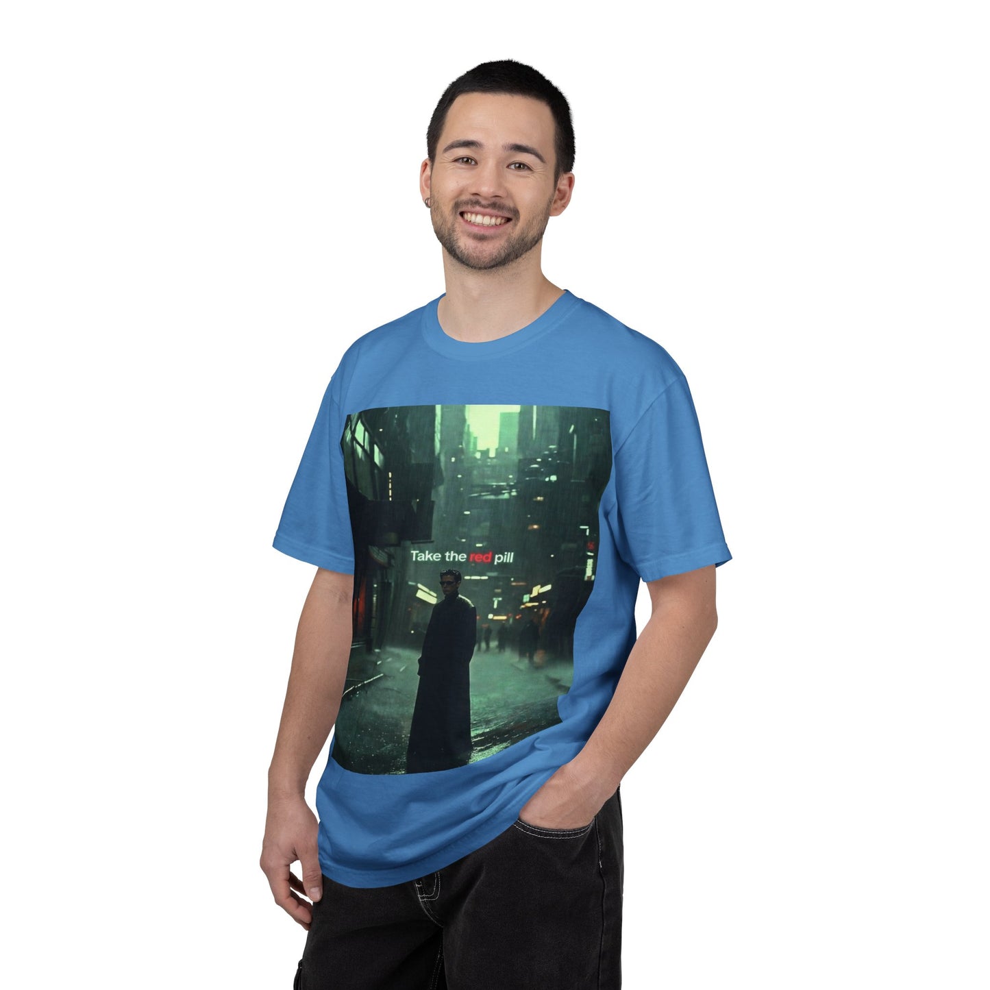 Take the Red Pill T-Shirt — Cyberpunk Noir Graphic Tee