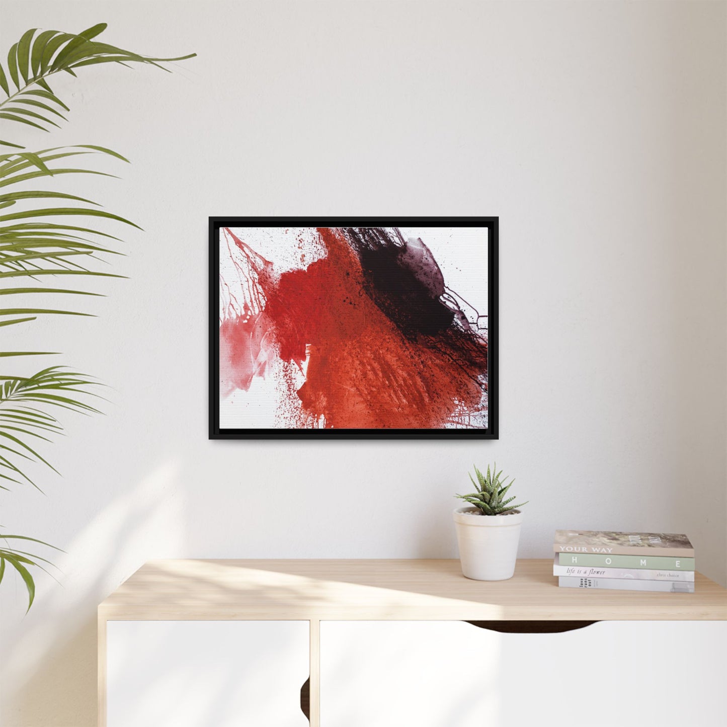 Flame by Natalija Miladinovic Matte Canvas Framed Wall Art