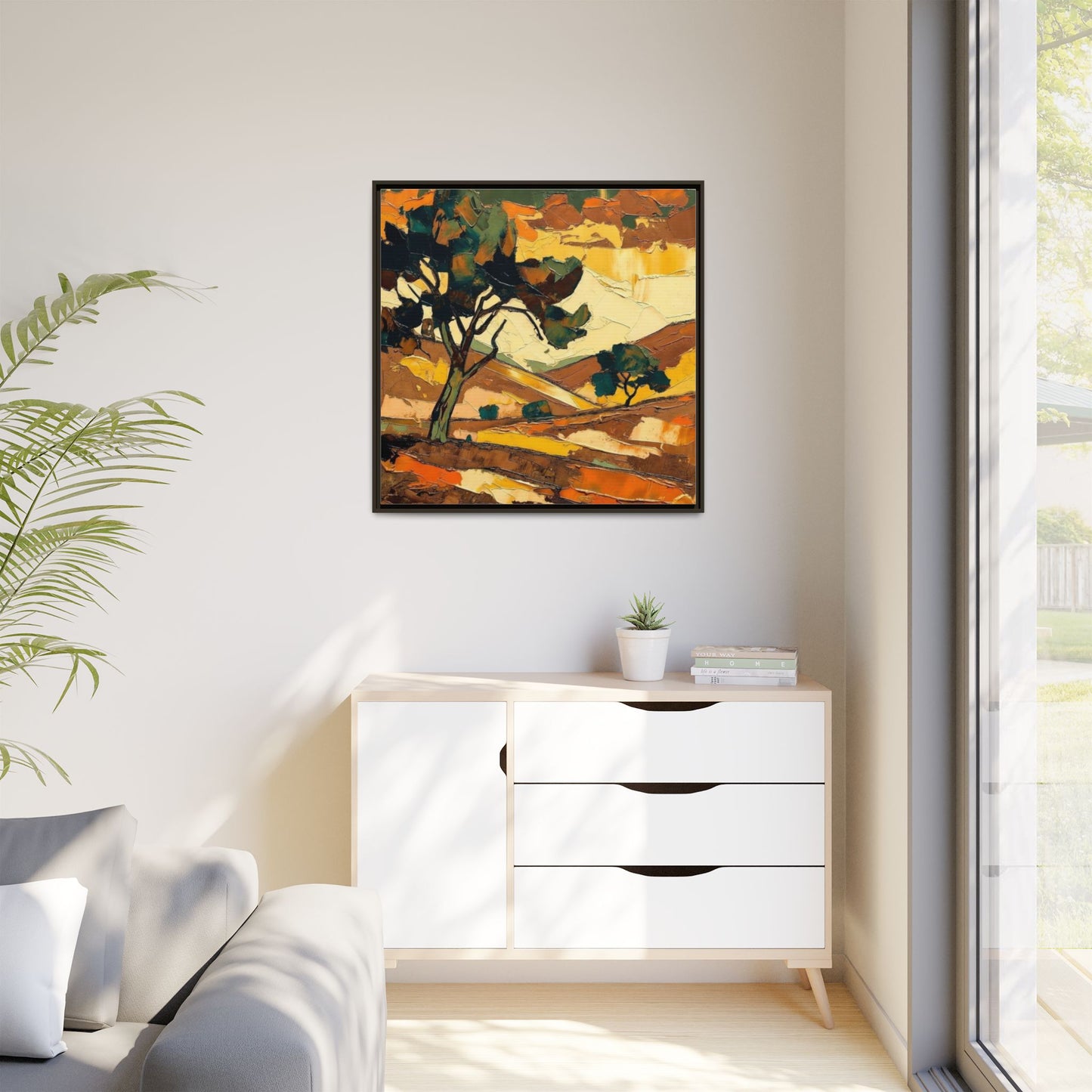 Framed Matte Canvas Landscape Art Print