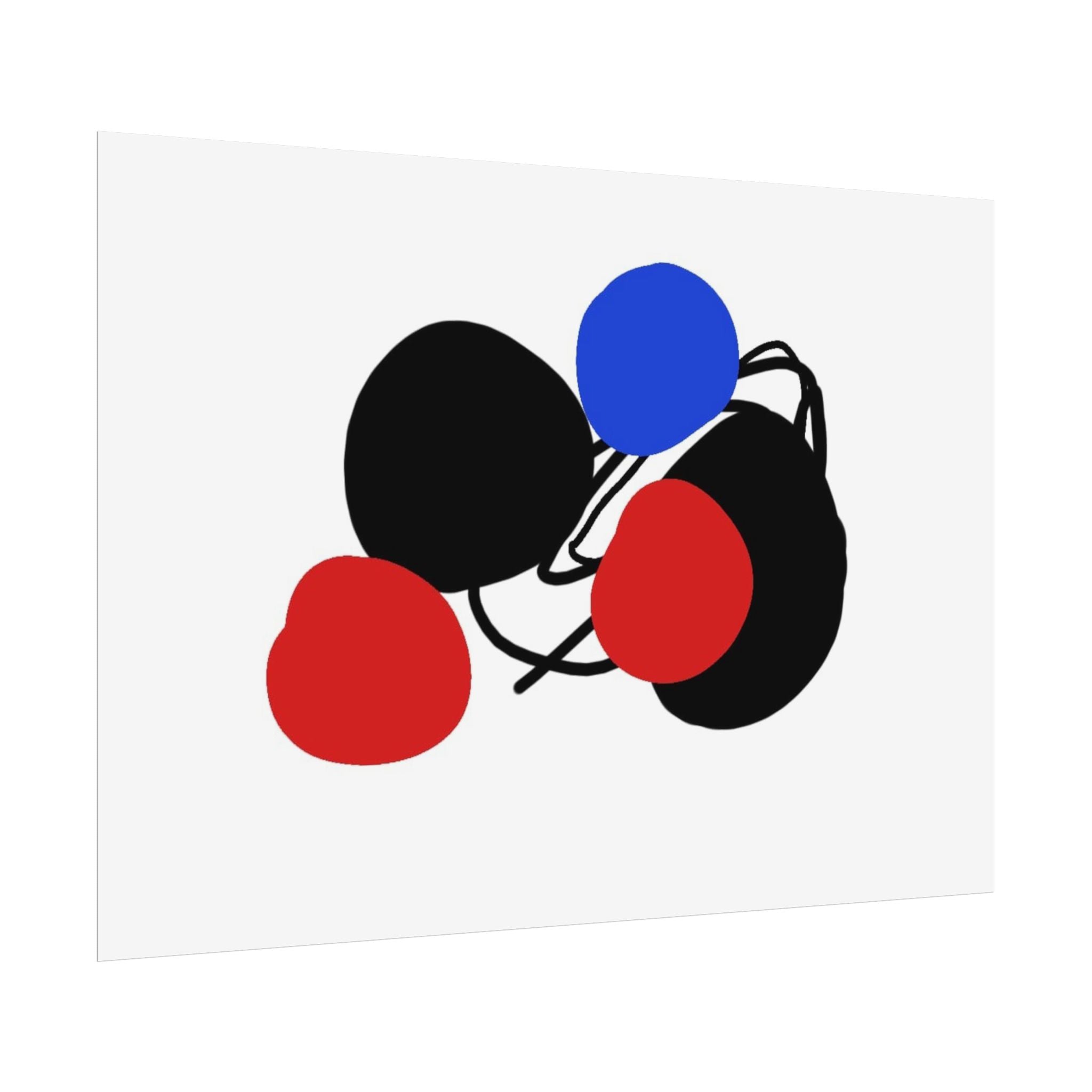 Blue dot by Norman Barrett Wall Art Print