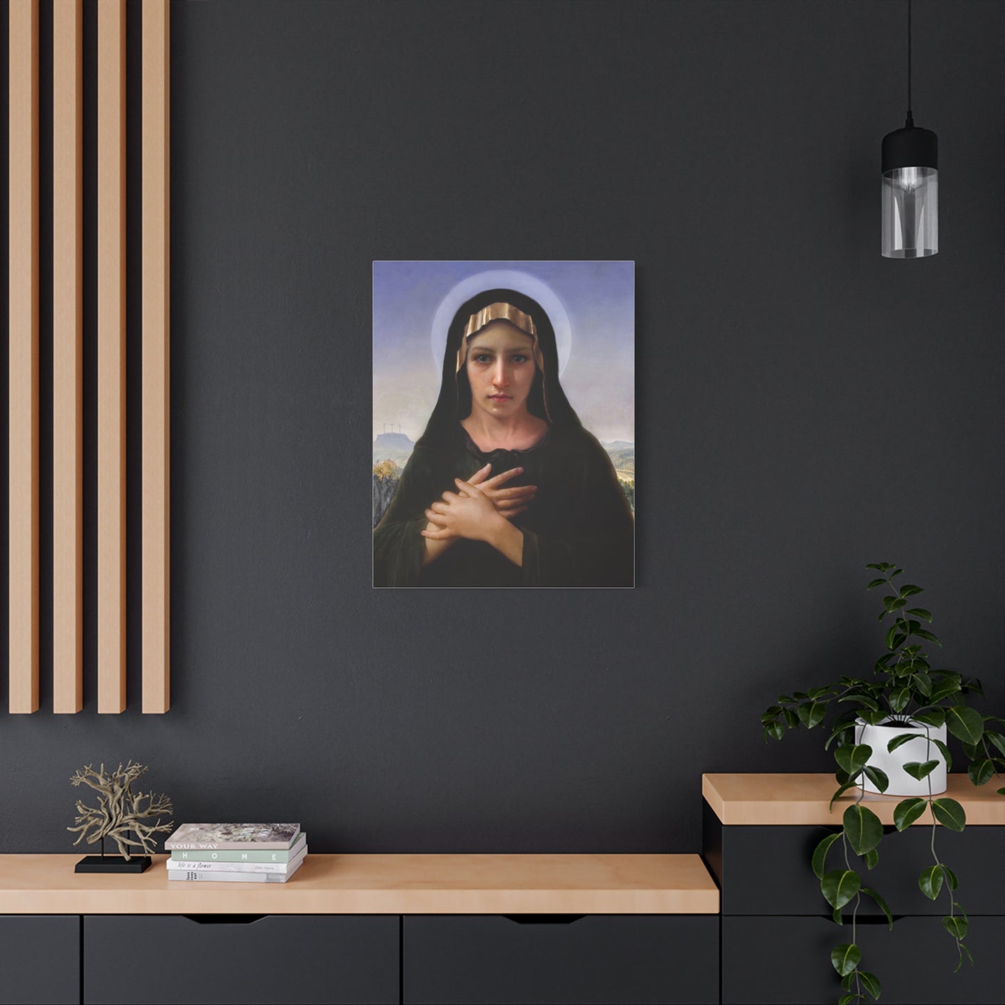 Virgo Solitudinis by William Adolphe Bouguereau Matte Canvas Print Wall Art