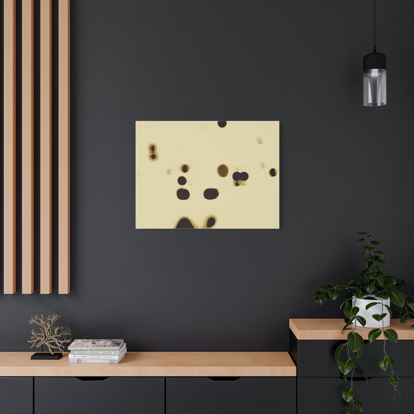 People Communicating by Unknown Abstract Matte Canvas Wall Art Print