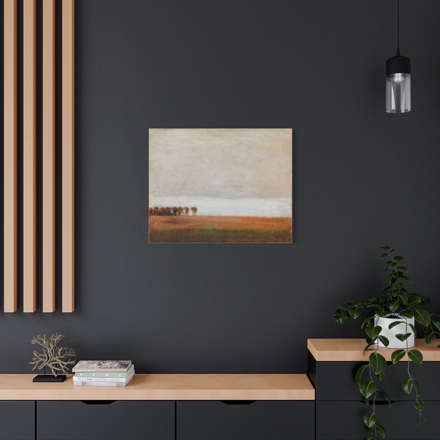 View of Jaegersborg Allé, North of Copenhagen by Vilhelm Hammershøi Canvas Wall Art Print