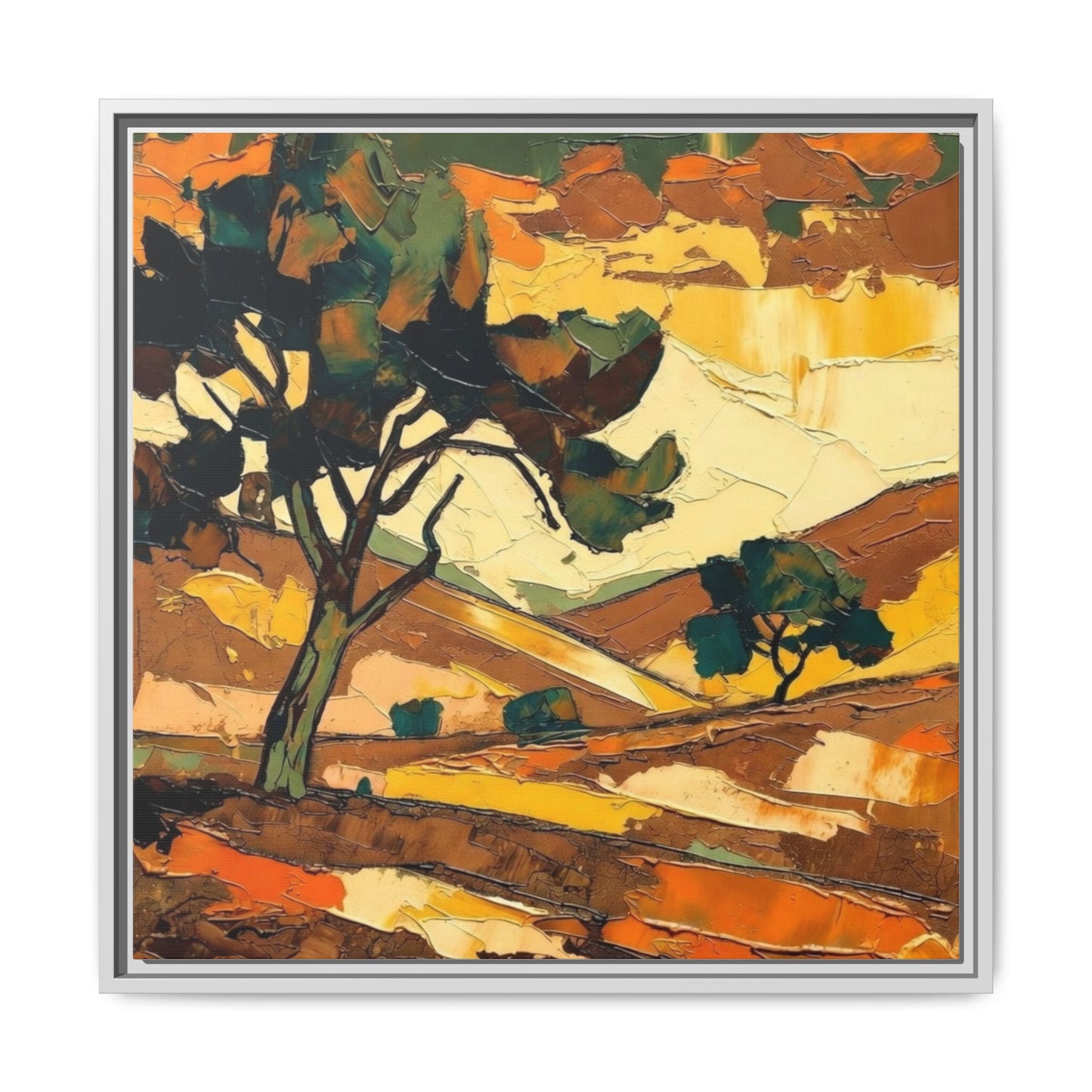 Framed Matte Canvas Landscape Art Print