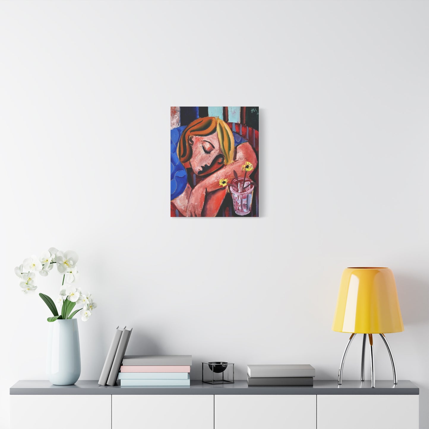 When she finally woke the world around her had changed unrecognizably by Hennie Niemann jnr Canvas Wall Art Print