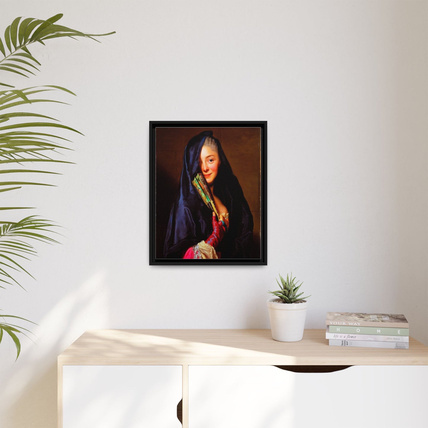 Framed Matte Canvas Wall Art — Classical Portrait Print