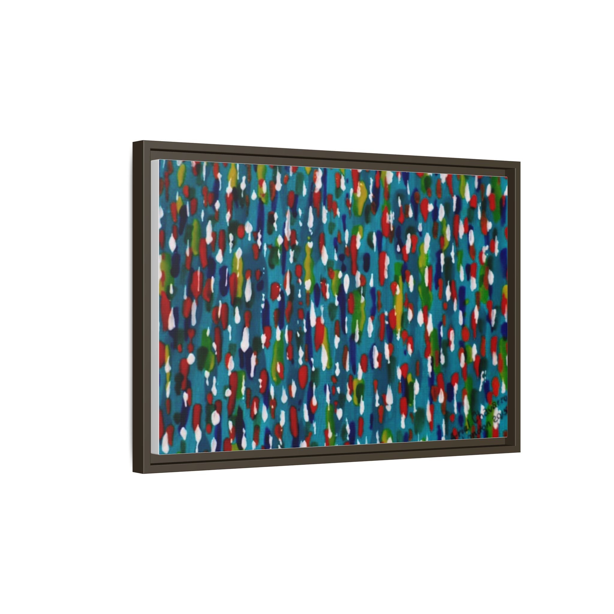 Colours Of The Soul Reflecting On Water by Ariel Chavarro Avila Matte Canvas Framed Art