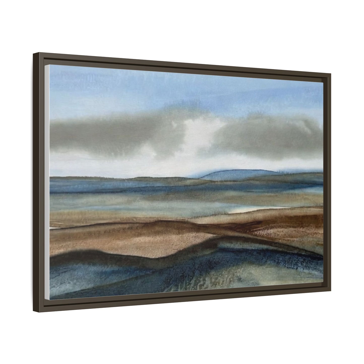 Matte Canvas Landscape, Framed (Multi-color)