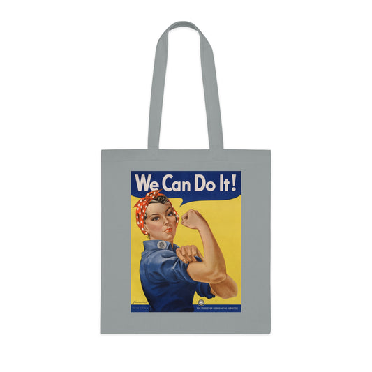 We Can Do It! Rosie the Riveter Cotton Tote — Vintage Feminist Empowerment Shopper