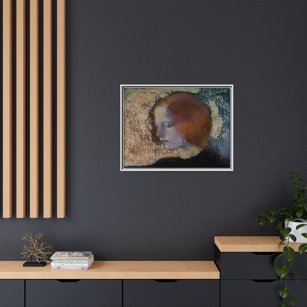 Fragment by Helena Schjerfbeck Framed Matte Canvas Art Print