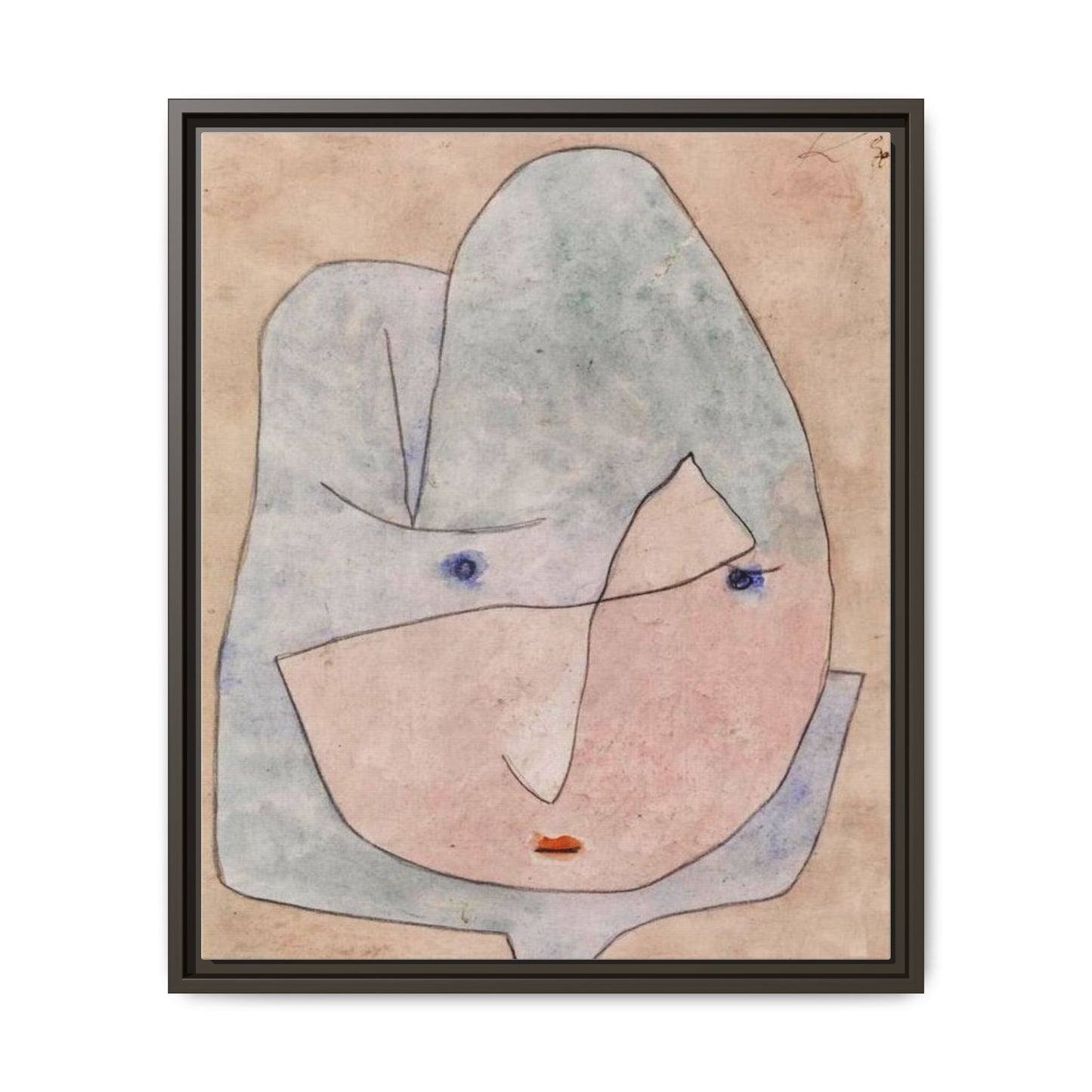 This Bloom is About to Wither by Paul Klee  Framed Matte Canvas Wall Art Print