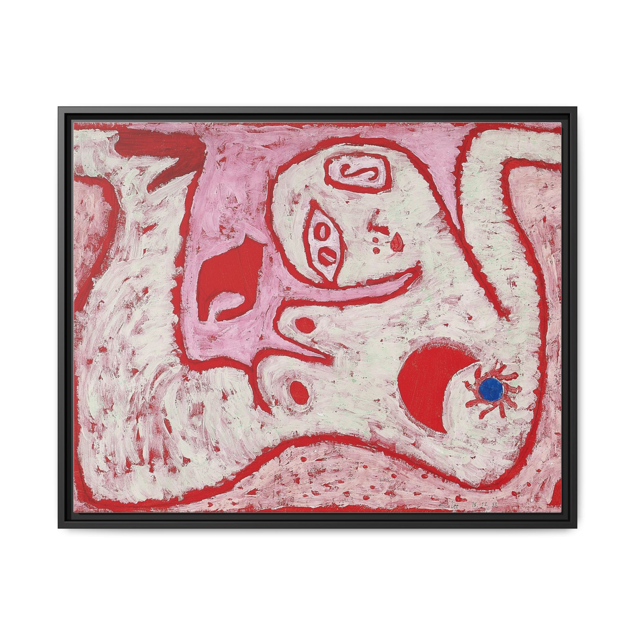 A Woman For Gods by Paul Klee Matte Canvas Framed Wall Art Decor