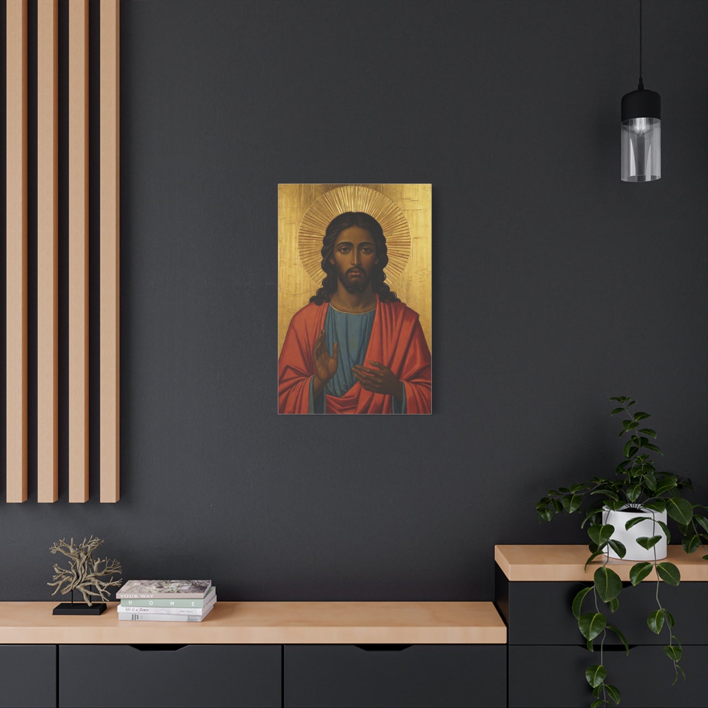 Christ Pantocrator Matte Canvas Wall Art — Stretched Religious Icon