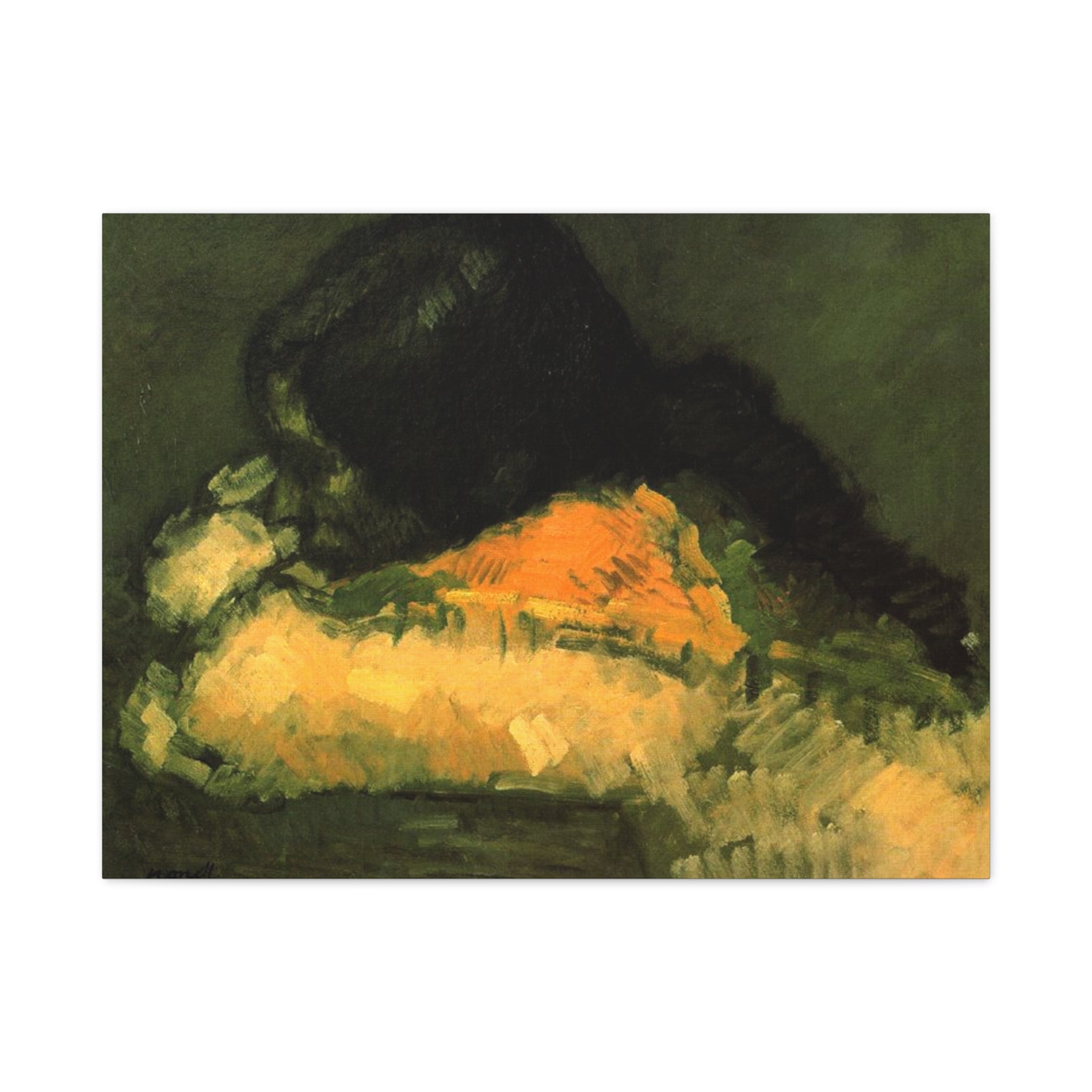 La Chata by Isidre Nonell Matte Canvas Wall Art Print