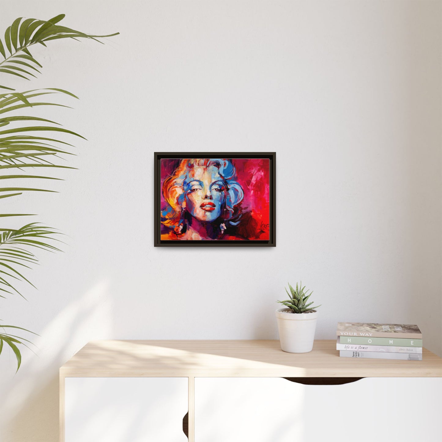 Marilyn Monroe attributed to Voke Matte Canvas Framed Wall Art