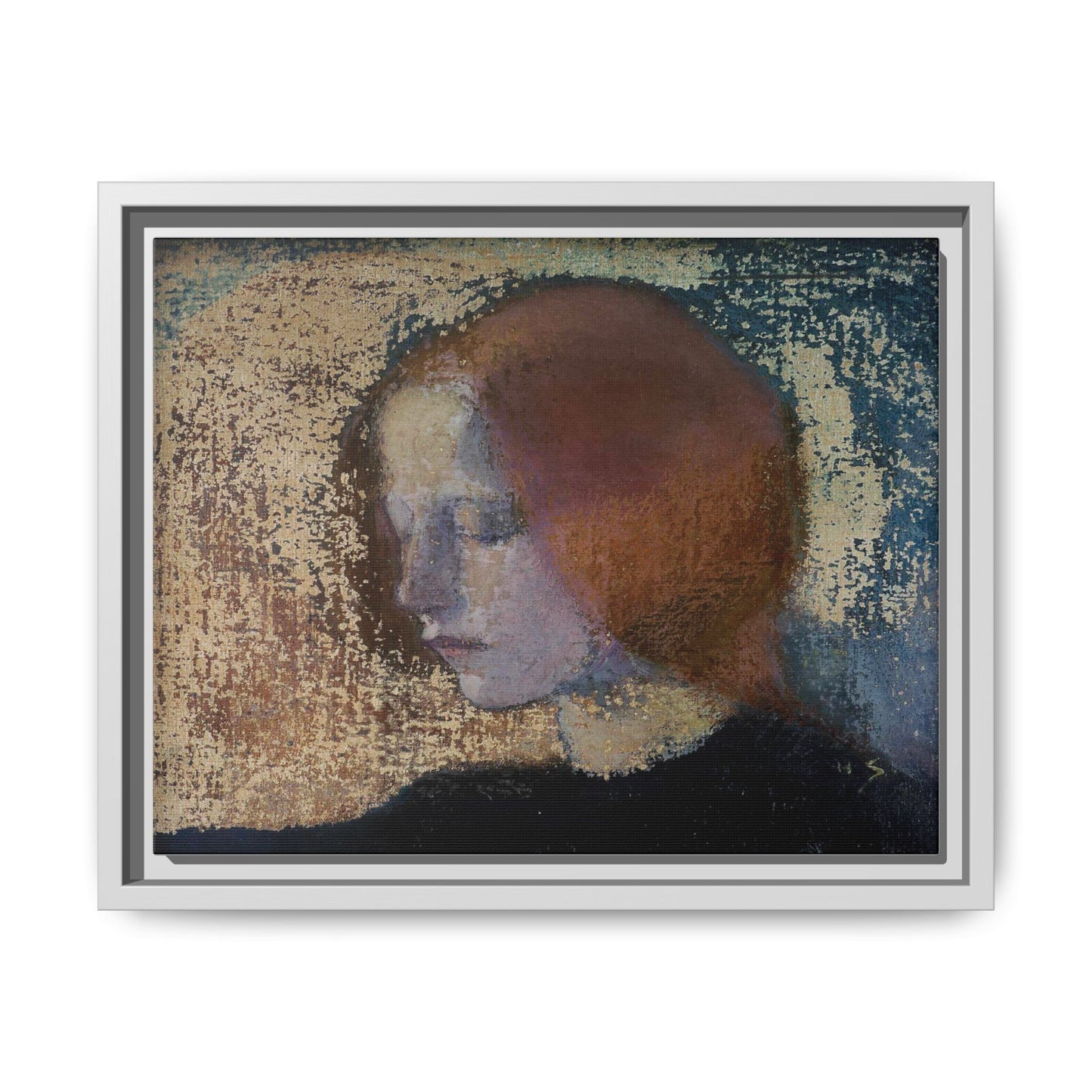 Fragment by Helena Schjerfbeck Framed Matte Canvas Art Print