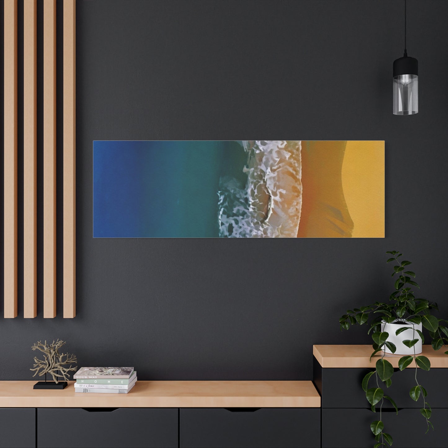 Coastal Waves Matte Canvas Print — Ocean Beach Wall Art
