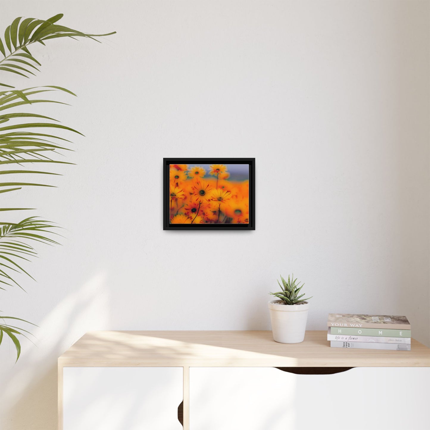 Bee Garden by Norman Barrett Framed Matte Canvas Wall Art Print