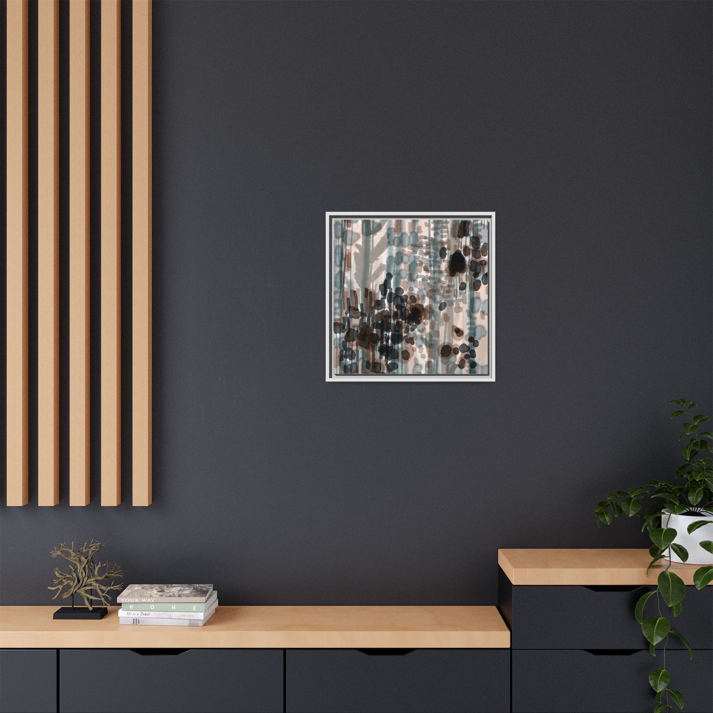 Vleken by an unknown artist Framed Canvas Art