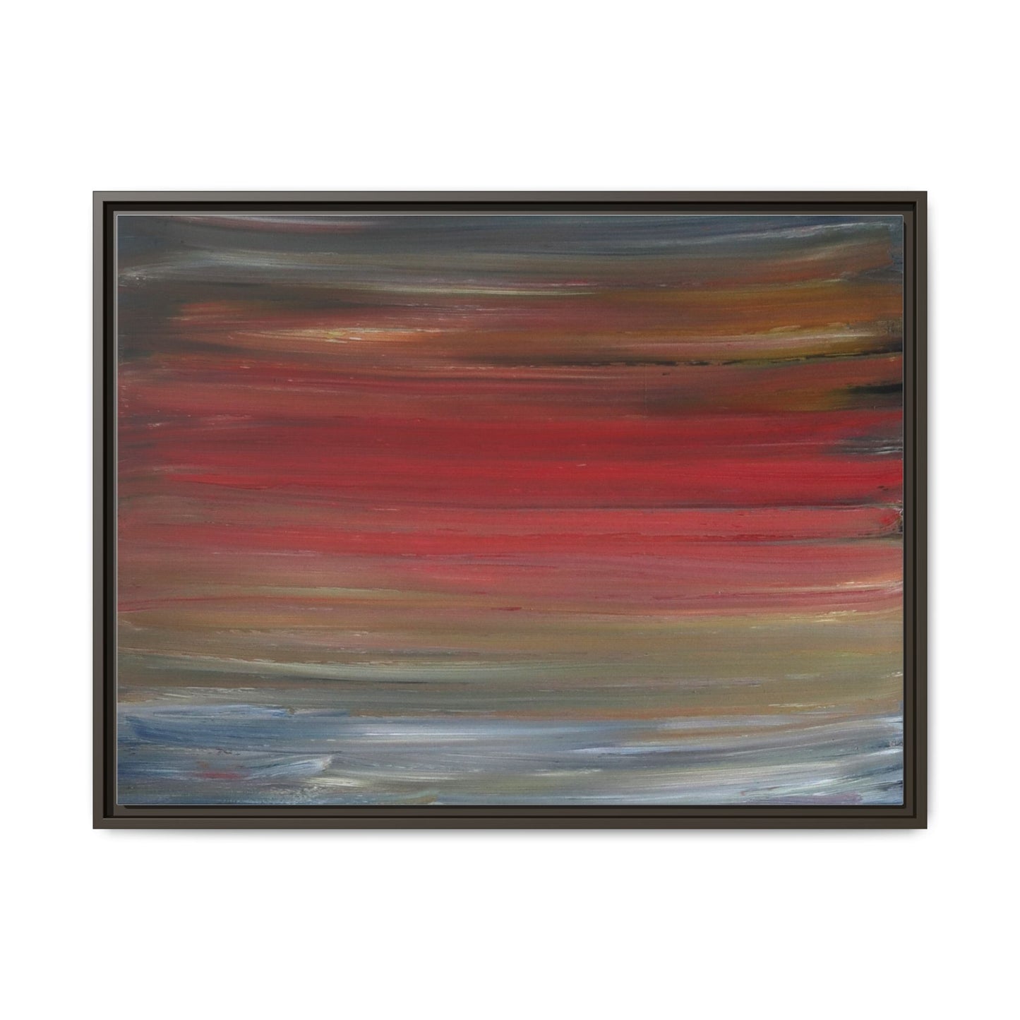 Misty morning by Norman Barrett Framed Matte Canvas Wall Art
