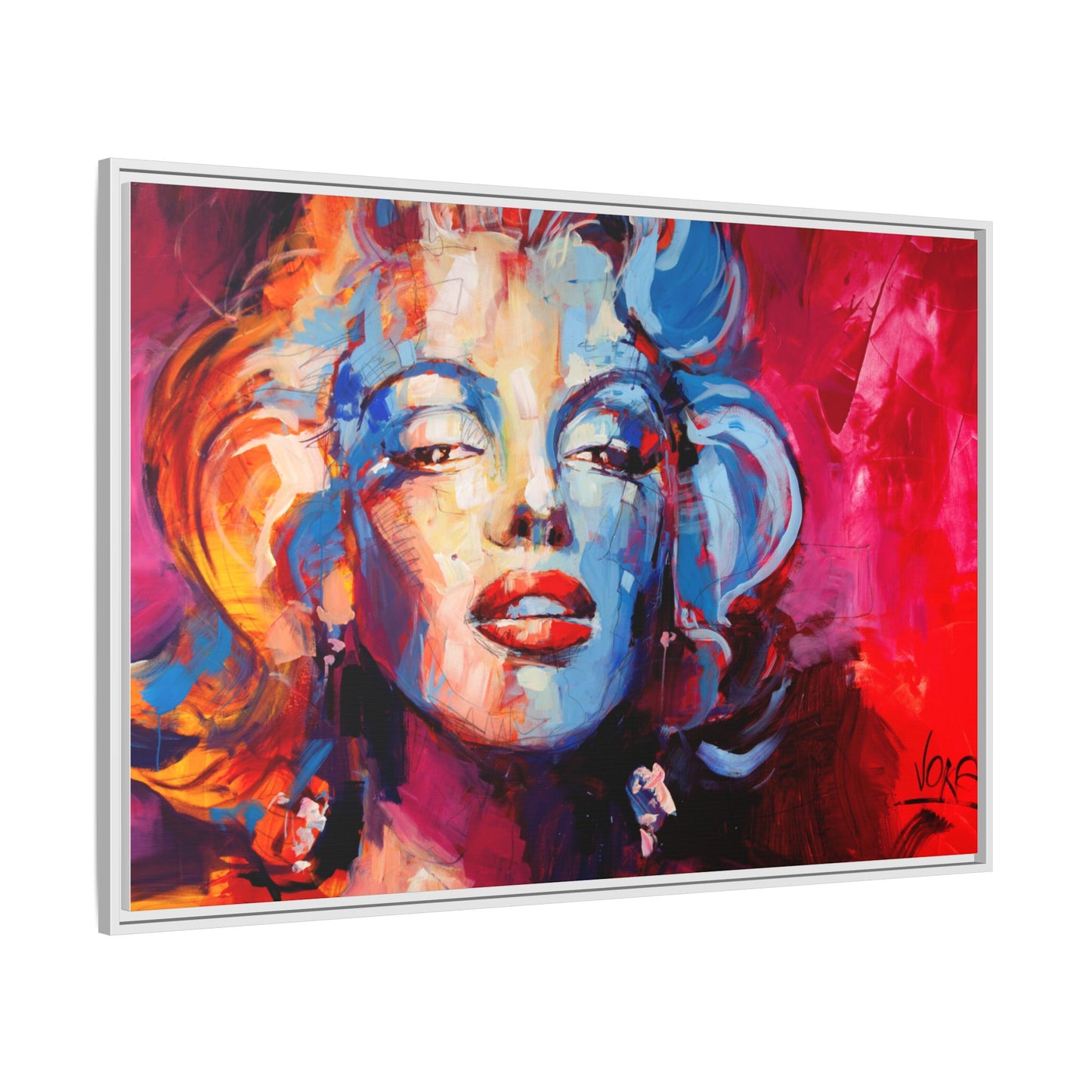 Marilyn Monroe attributed to Voke Matte Canvas Framed Wall Art