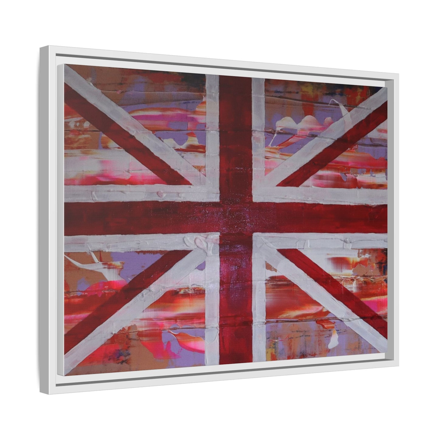 Union Jack is back! by Norman Barrett Framed Matte Canvas Print Wall Art