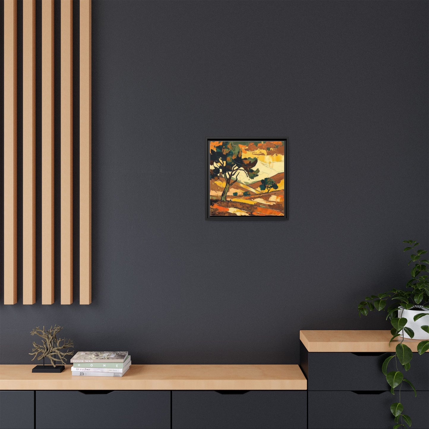 Framed Matte Canvas Landscape Art Print