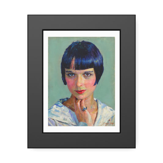 Vintage Portrait Framed Poster — 1920s Flapper Art Print