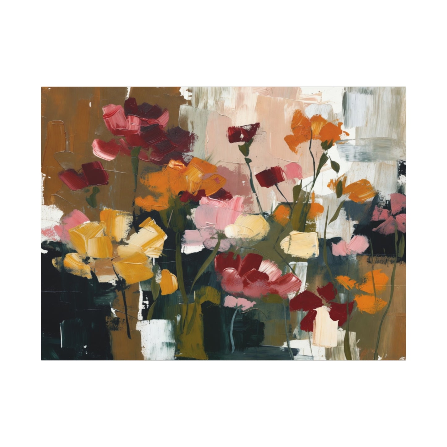 Flowers Matte Canvas, Stretched, 1.25"