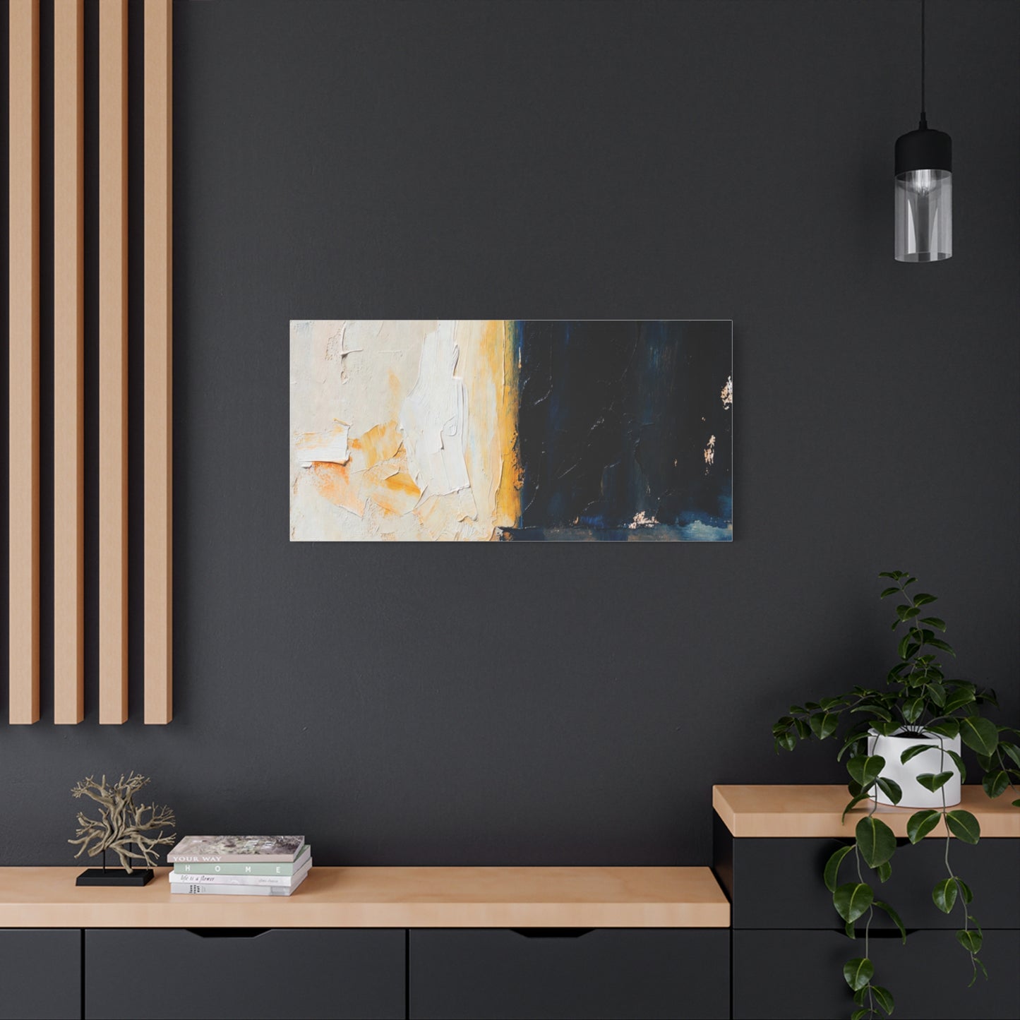 Abstract Coastal Light Matte Canvas Print — Stretched 1.25"