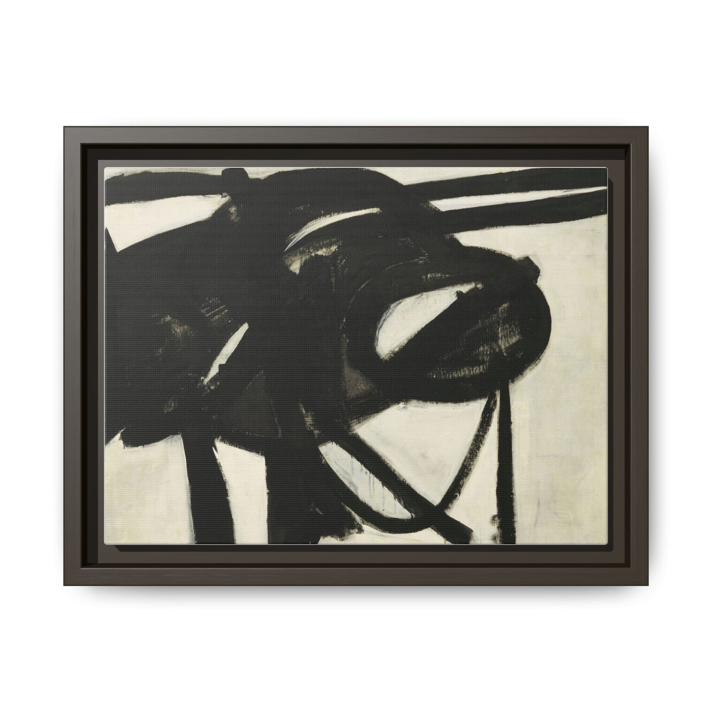 Chief by Franz Kline Abstract Matte Canvas Framed Wall Art